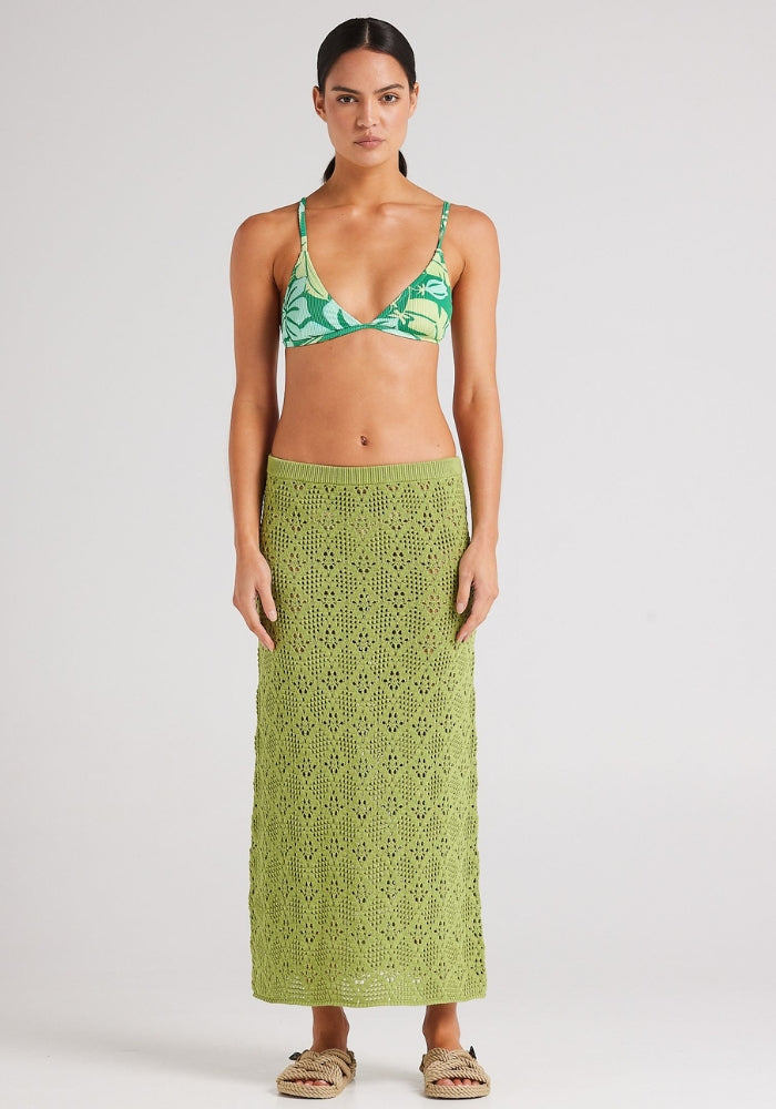 POOLSIDE PARADISO Messina Maxi Skirt Daiquiri