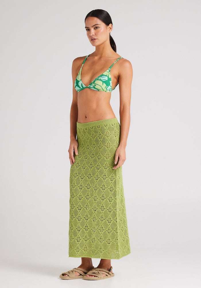 POOLSIDE PARADISO Messina Maxi Skirt Daiquiri