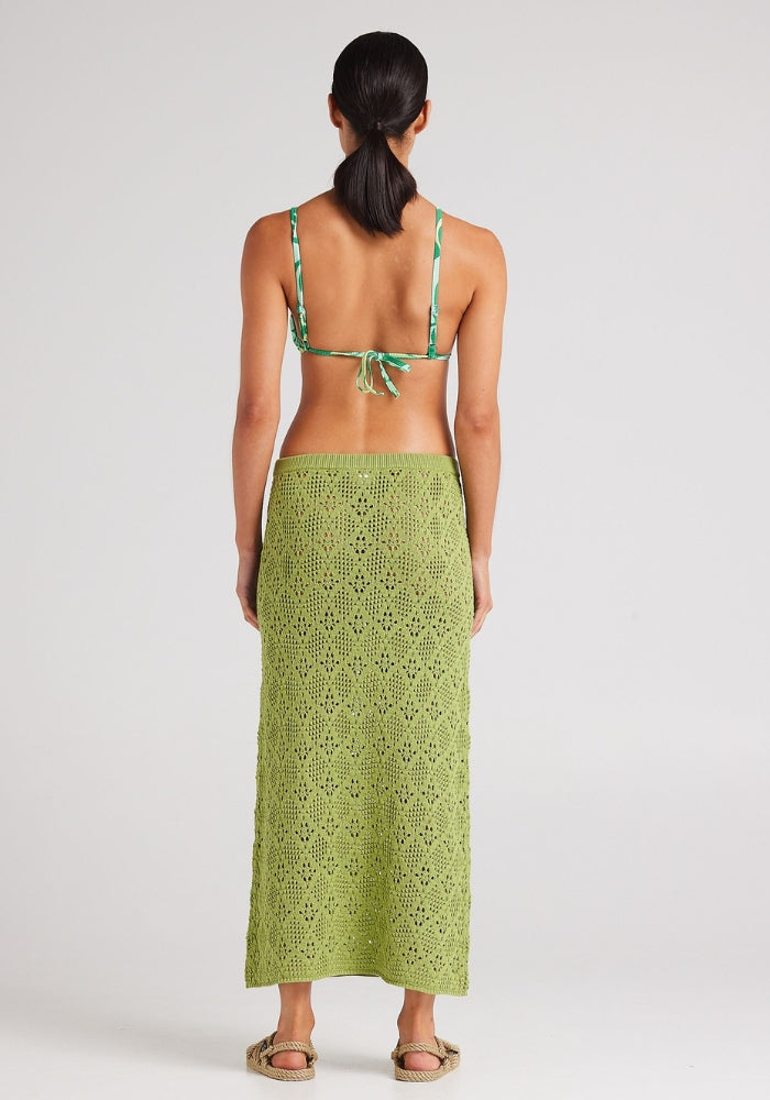 POOLSIDE PARADISO Messina Maxi Skirt Daiquiri