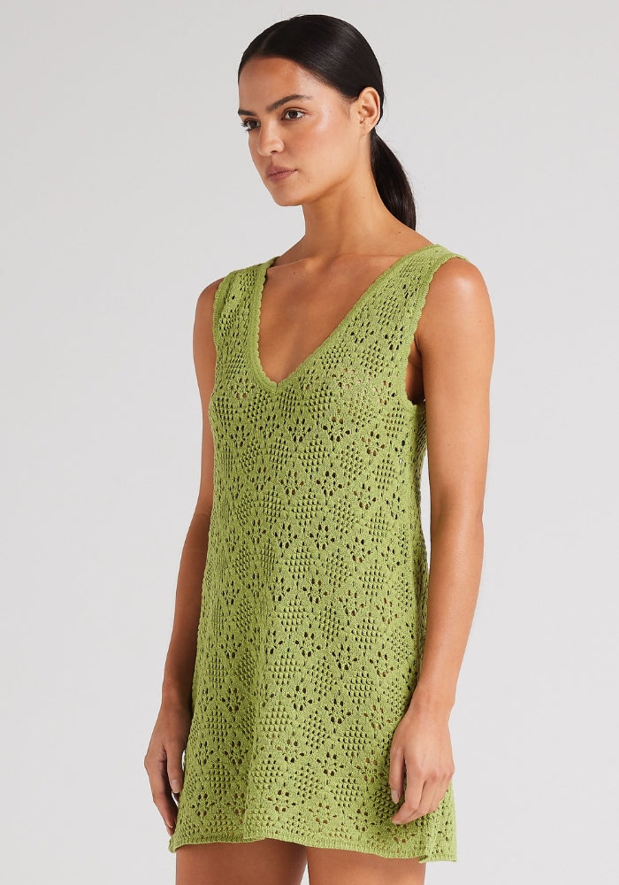 POOLSIDE PARADISO Messina Knit Dress - Daiquiri