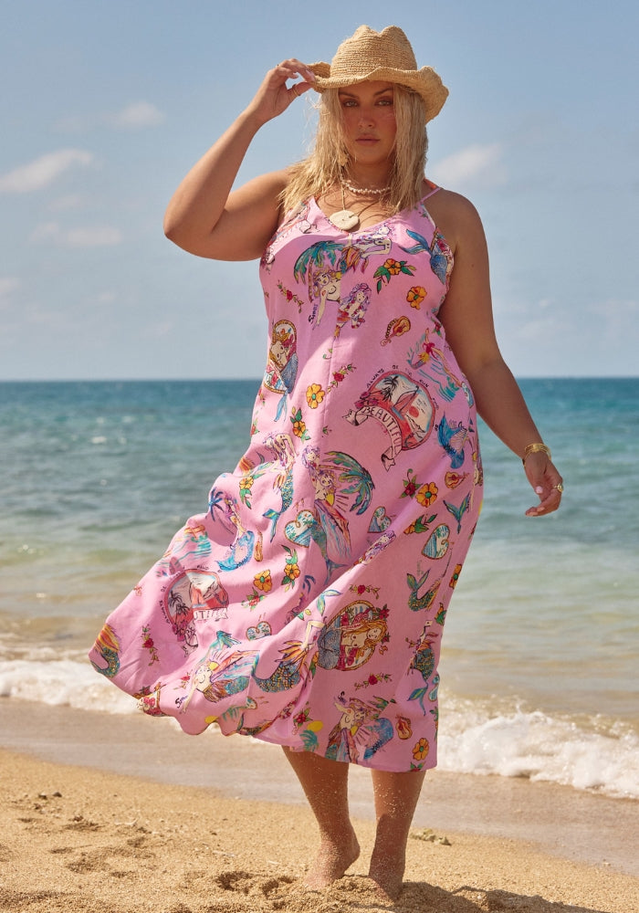 SABBI You're Beautiful Maxi Dress Pink