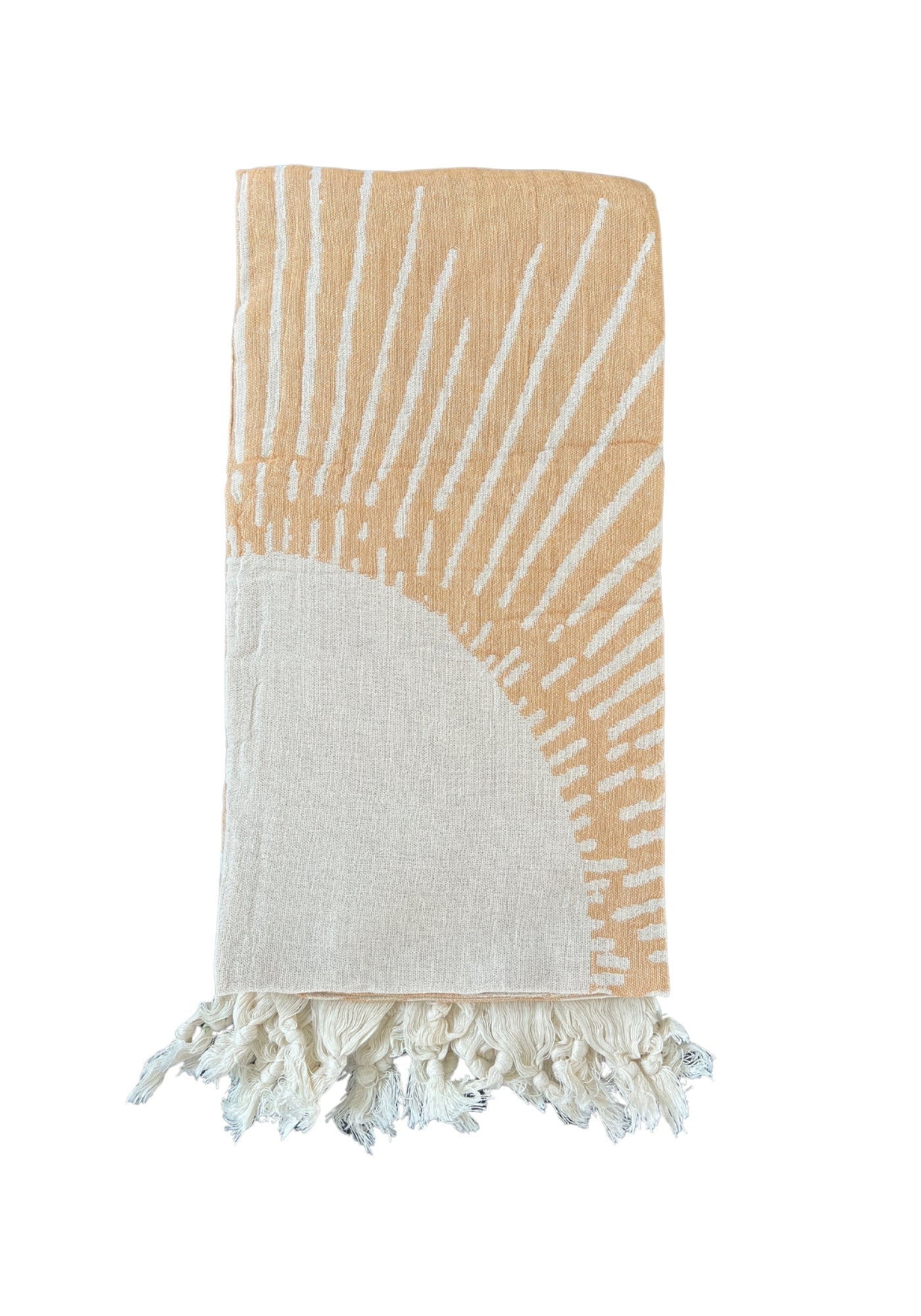 SALTY SHADOWS Mustard Sun Turkish Towel