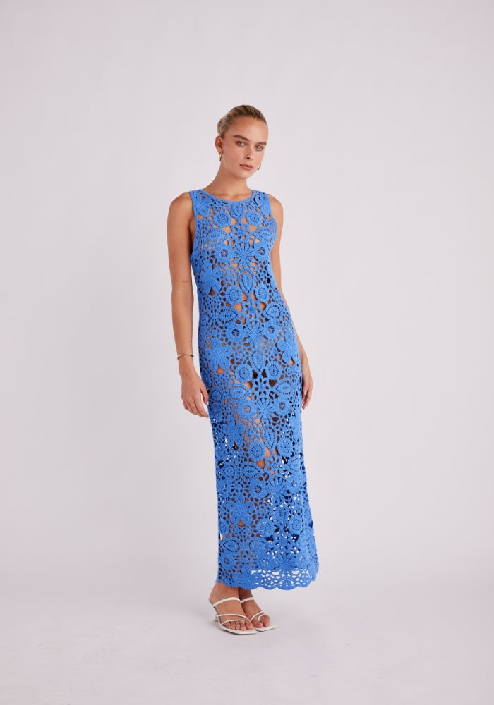 SNYDS Tala Maxi Dress - Blue