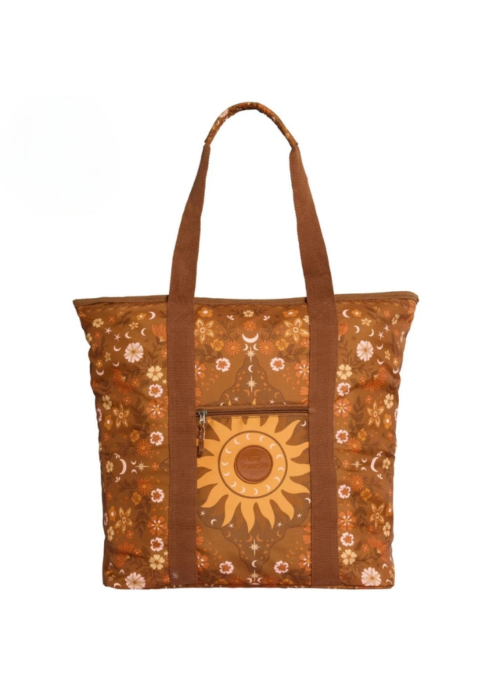 SOMMERSIDE Boho Sun Brown Beach Bag