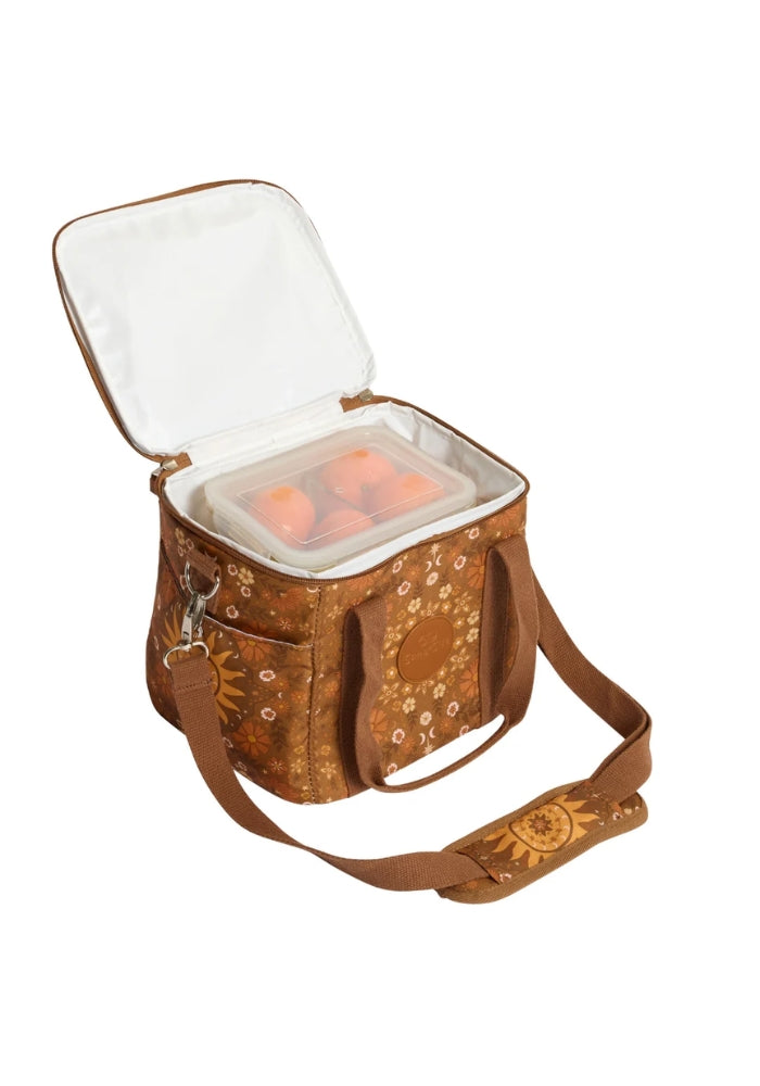 SOMMERSIDE Boho Sun Brown Mini Cooler