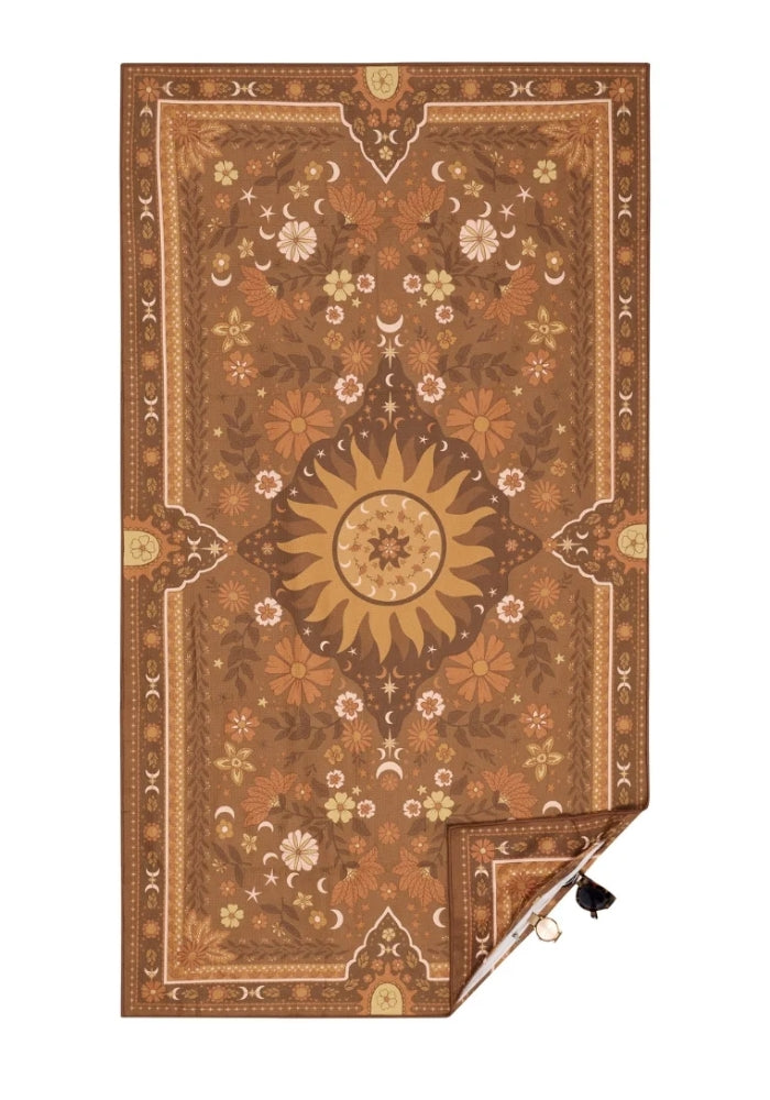 SOMMERSIDE Boho Sun Brown - Premium - Sand Free Beach Towel