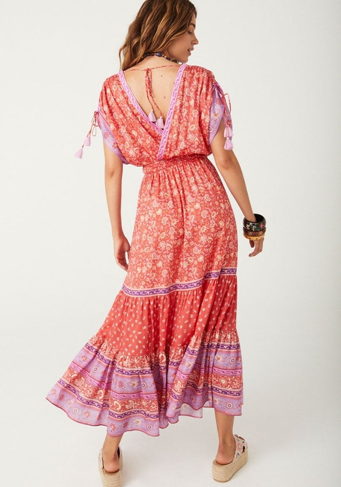 SPELL Sunshine Bandit Gown - Cayenne