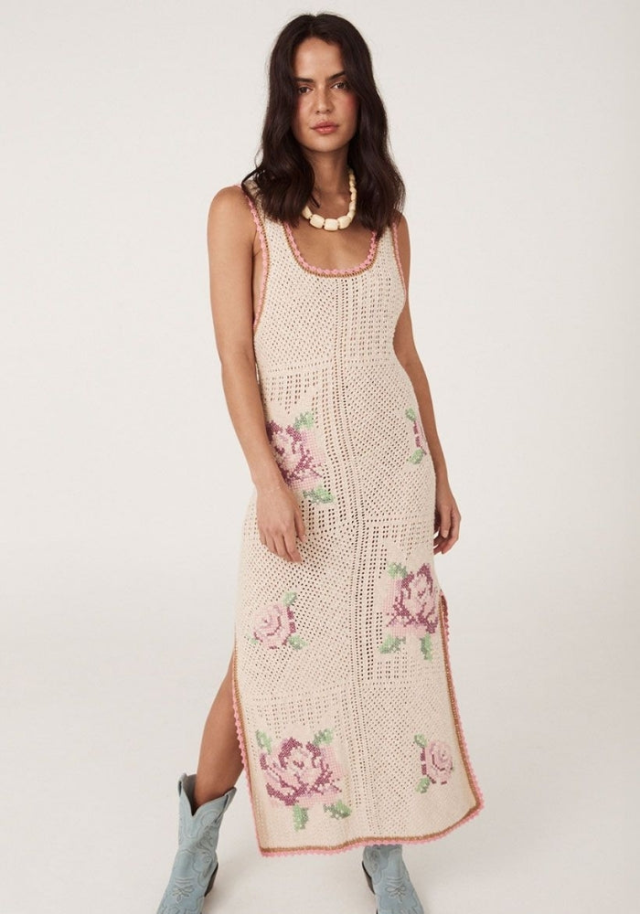 SPELL Coastal Granny Midi Dress - Blossom