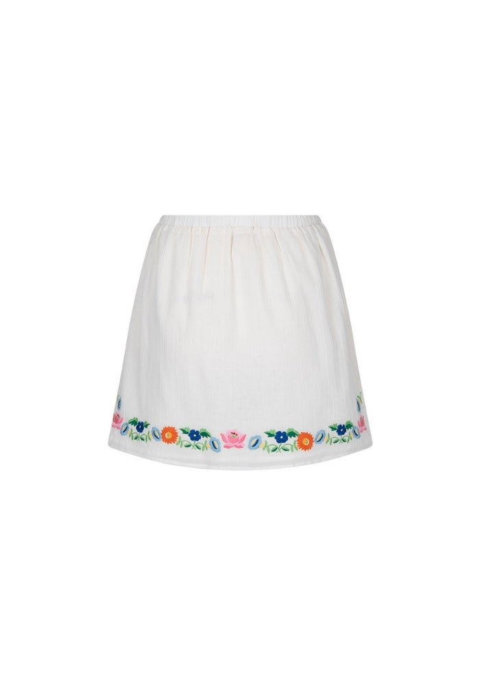 SPELL Florapaloosa Embroidered Mini Skirt - Wildflower