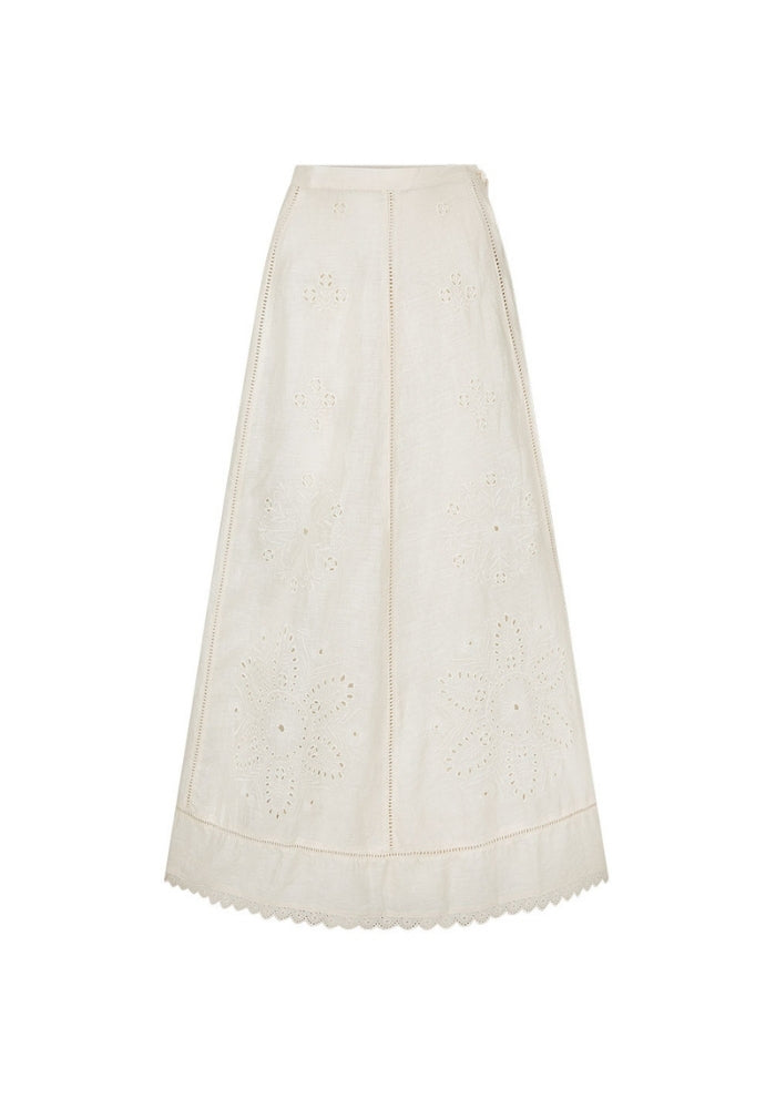 SPELL Pfeiffer Wrap Skirt - Antique Crème