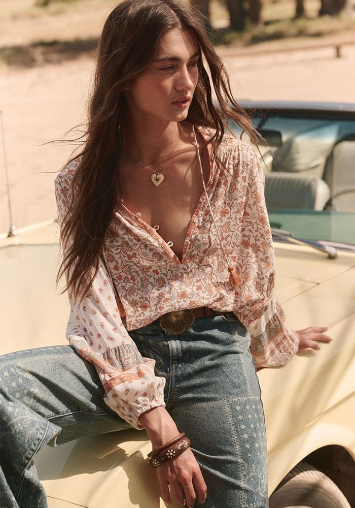 SPELL Sunshine Bandit Blouse - Desert Sage