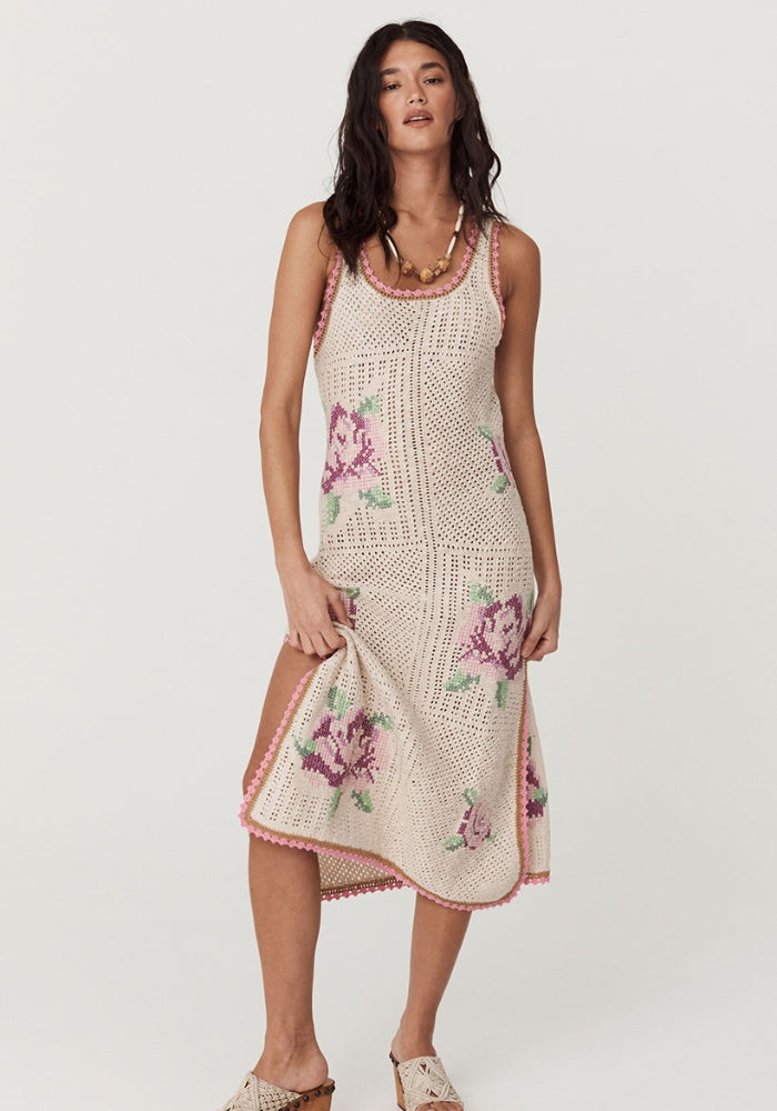 SPELL Coastal Granny Midi Dress - Blossom