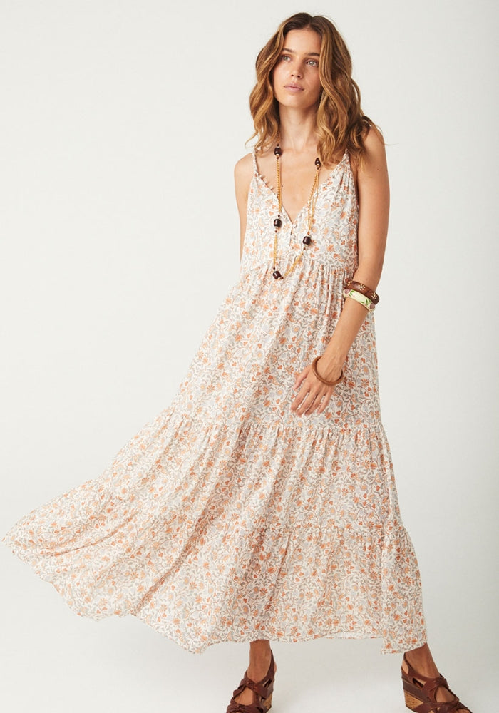 SPELL Sunshine Bandit Strappy Gown - Desert Sage