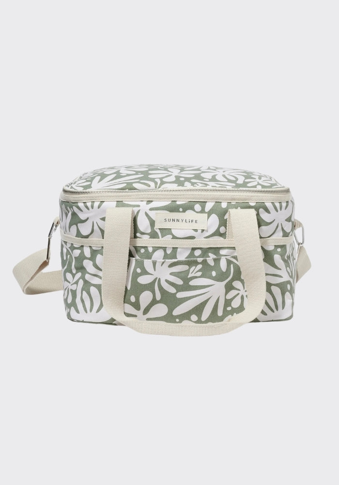 SUNNY LIFE Canvas Cooler Bag The Vacay Olive