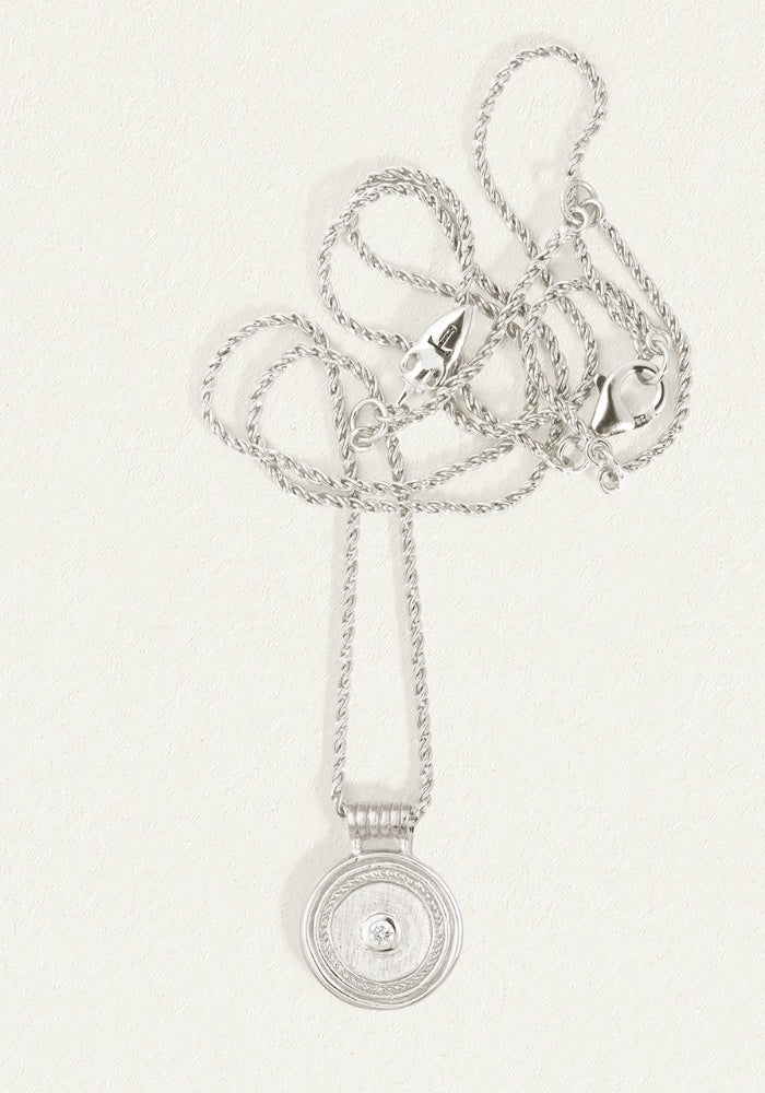 TEMPLE OF THE SUN Capella Coin Necklace - Silver