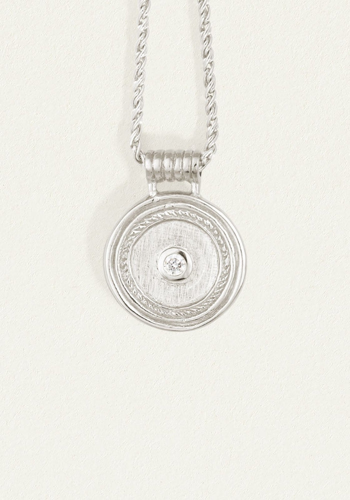 TEMPLE OF THE SUN Capella Coin Necklace - Silver