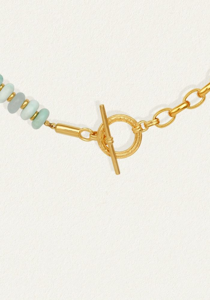 Cyan Necklace Gold