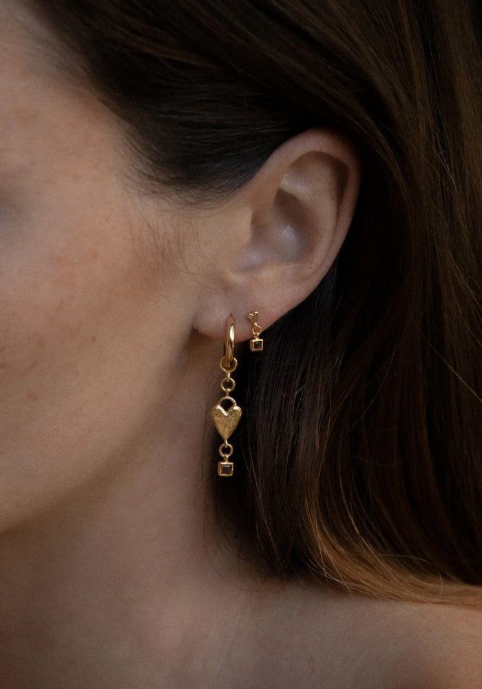 Eros Drop Studs - Gold