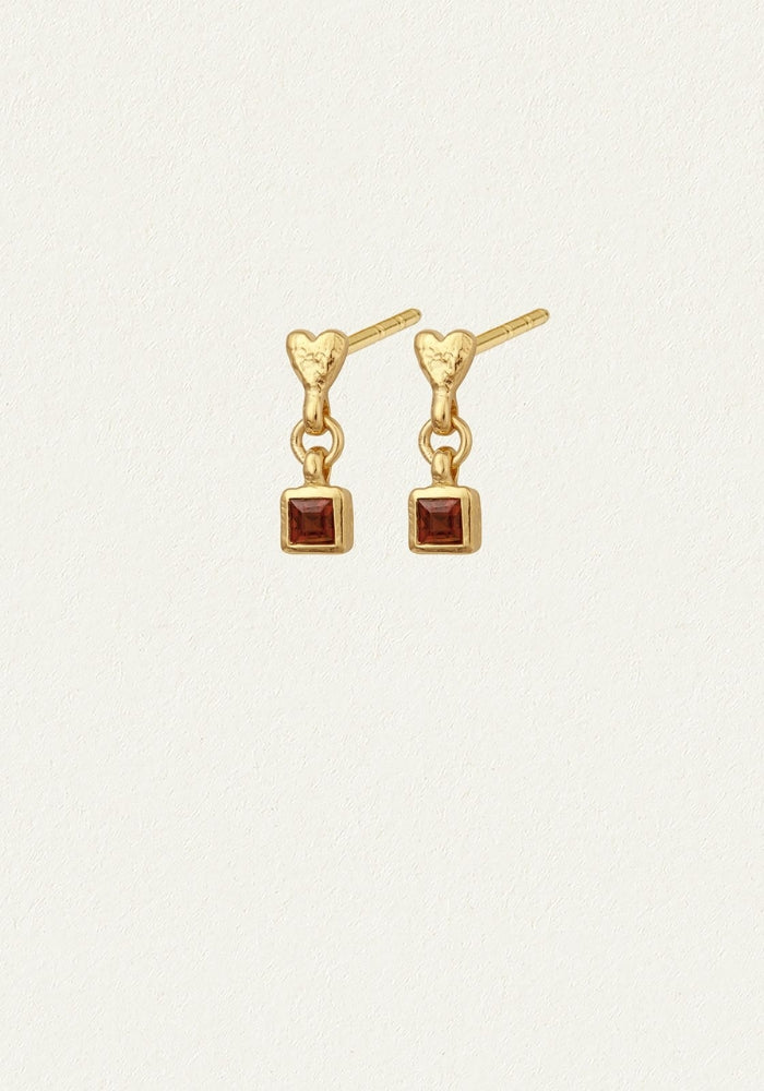 TEMPLE OF THE SUN Eros Drop Studs - Gold