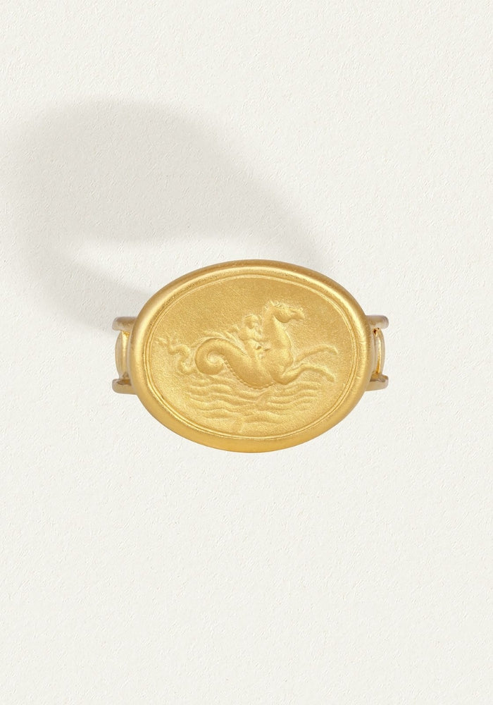 TEMPLE OF THE SUN Poseidon Ring Gold