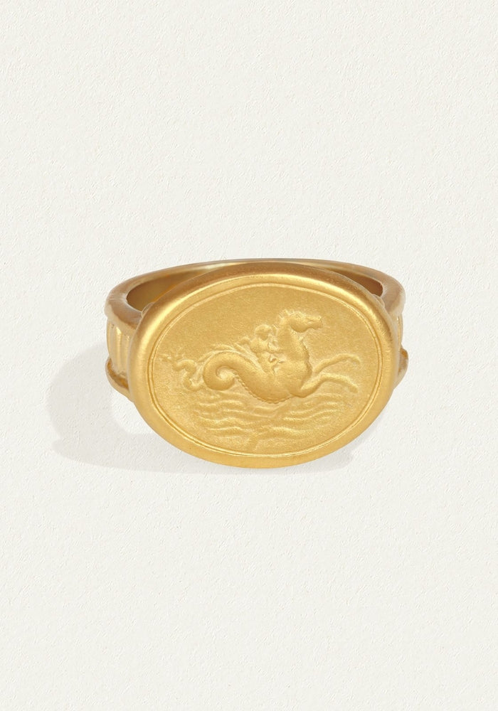 TEMPLE OF THE SUN Poseidon Ring Gold