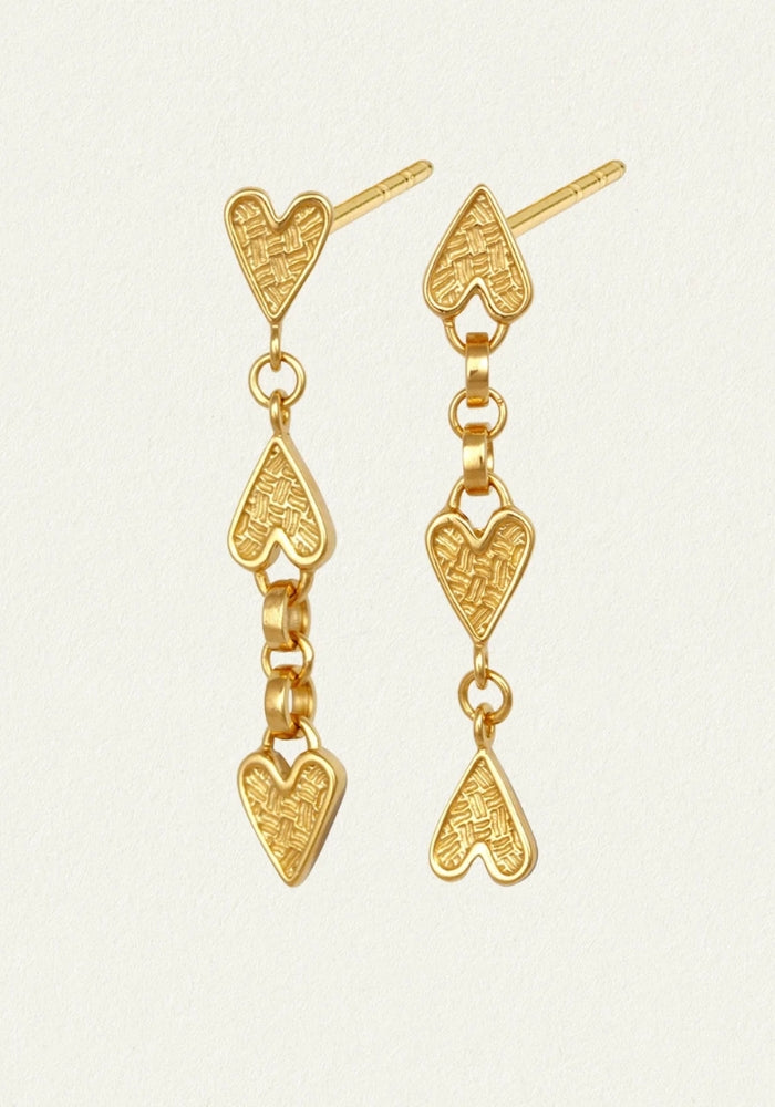 TEMPLE OF THE SUN Amore Earrings - Gold