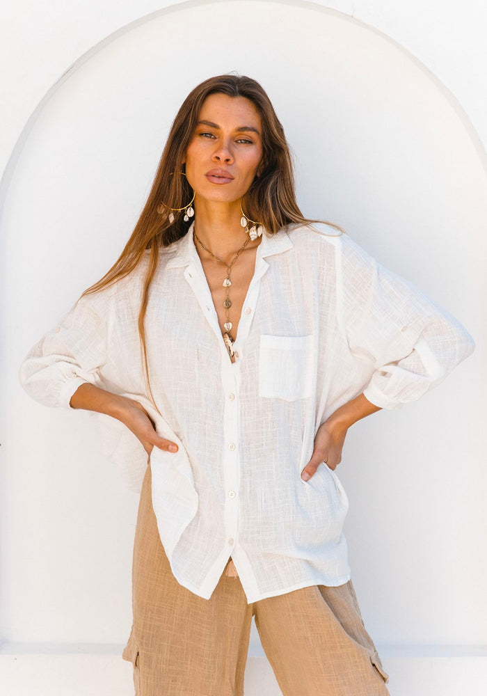 cabo coral sea white shirt