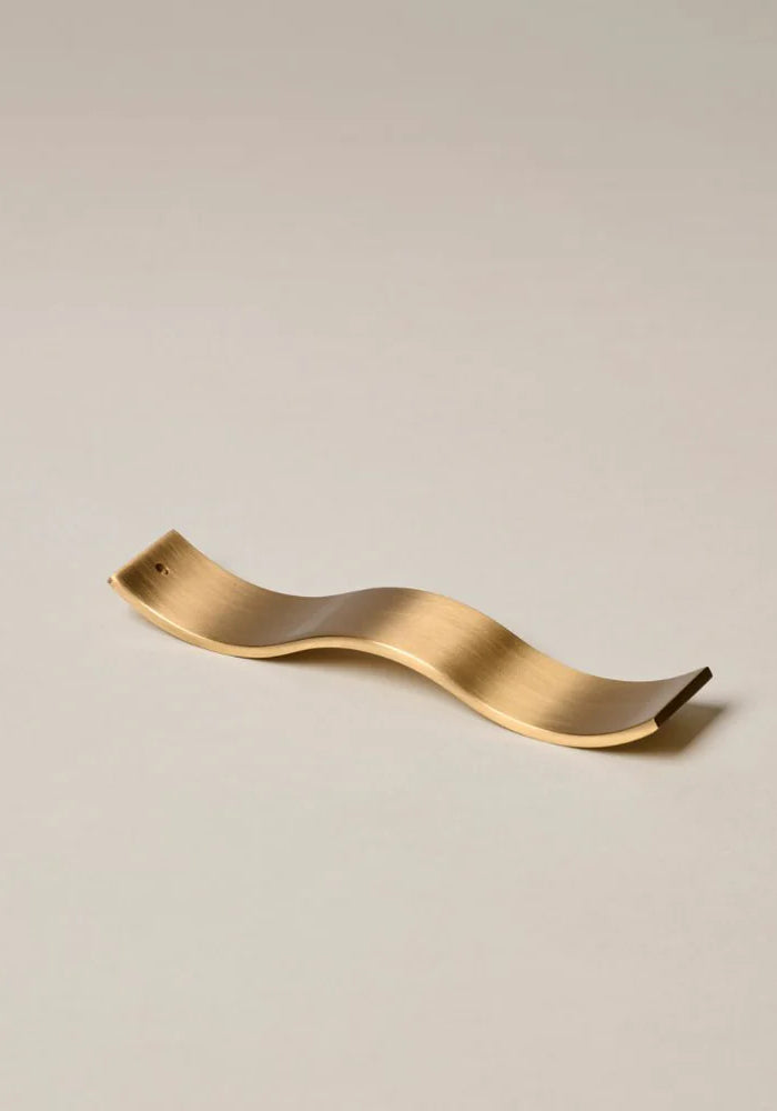 Brass Wave Incense Holder