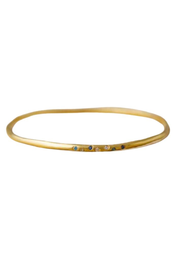 Opal Golden Sapphires Bangle