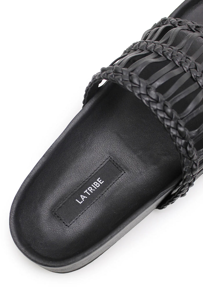 Lou Platform Slide - Black