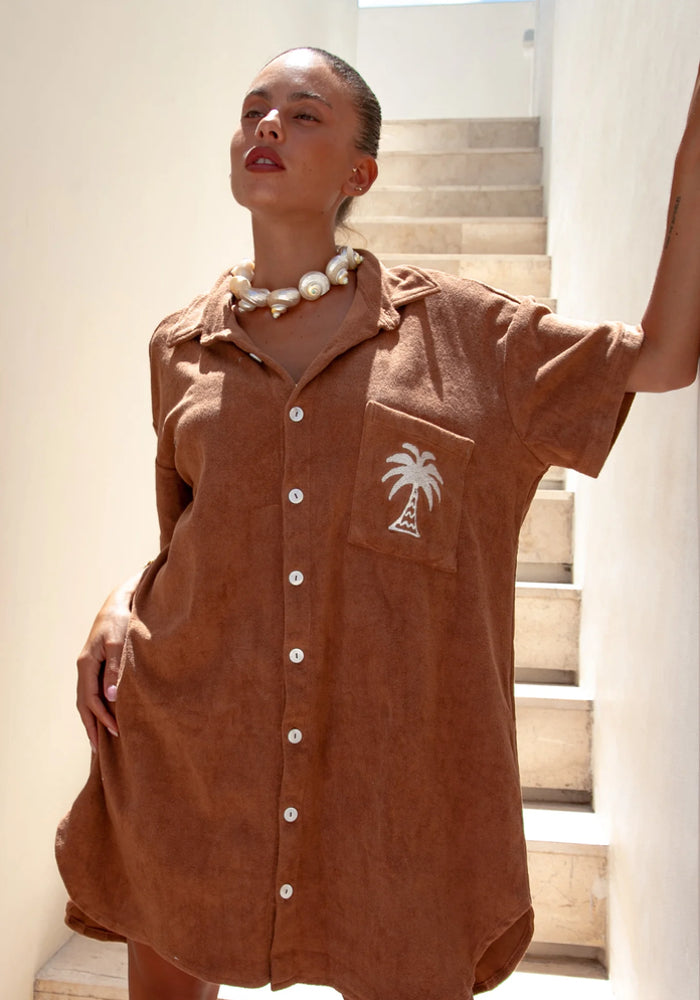 Terry Shirt Dress