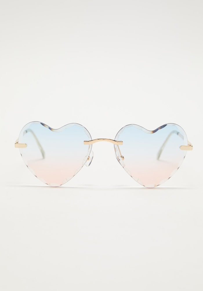 Two Hearts Sunglasses - Sky