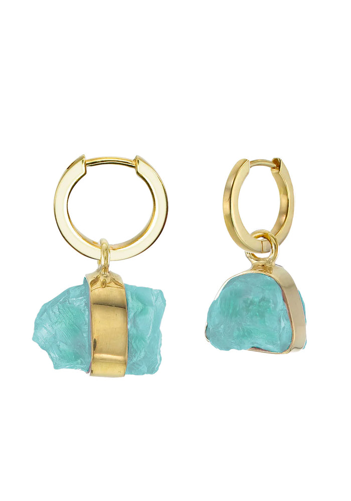 Tiger Frame Gold Mini Rough Gem - Apatite